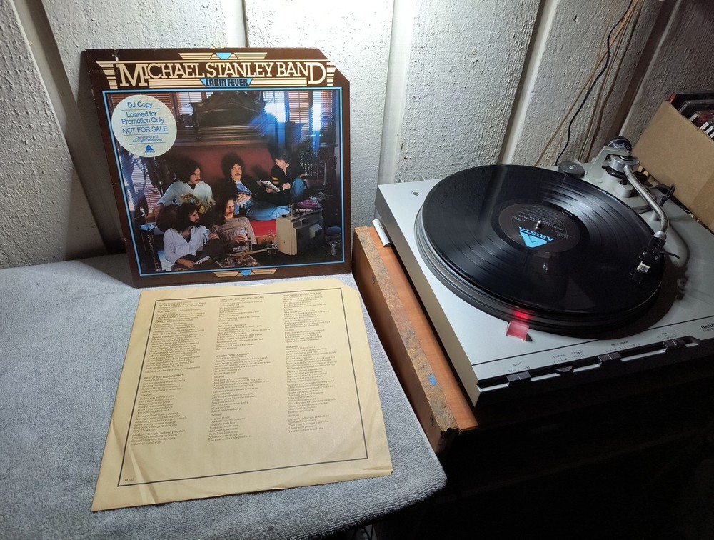 MICHAEL STANLEY BAND CABIN FEVER – 1978 , Arista AB 4182 DJ Copy VG++