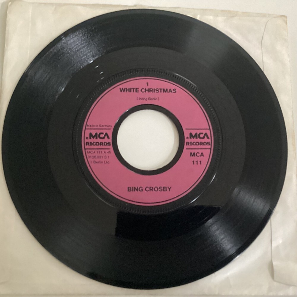 Bing Crosby white Christmas, God rest ye merry gentlemen 7” 45 VINYL SINGLE 2
