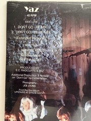 NEW YAZ – Don’t Go Re-Mixes (1982) – LP Vinyl 12″ Single NOS Sealed