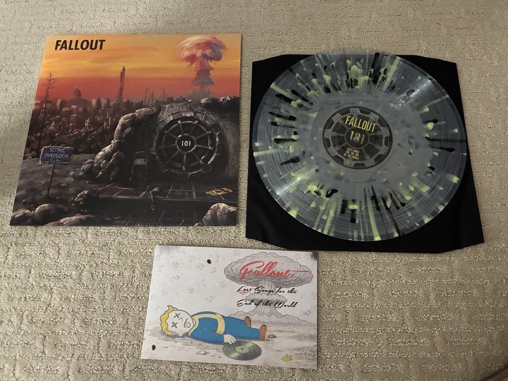 Fallout 3 4 Last Songs for the End Of The World VGM Vault-Tec Splatter Vinyl LP