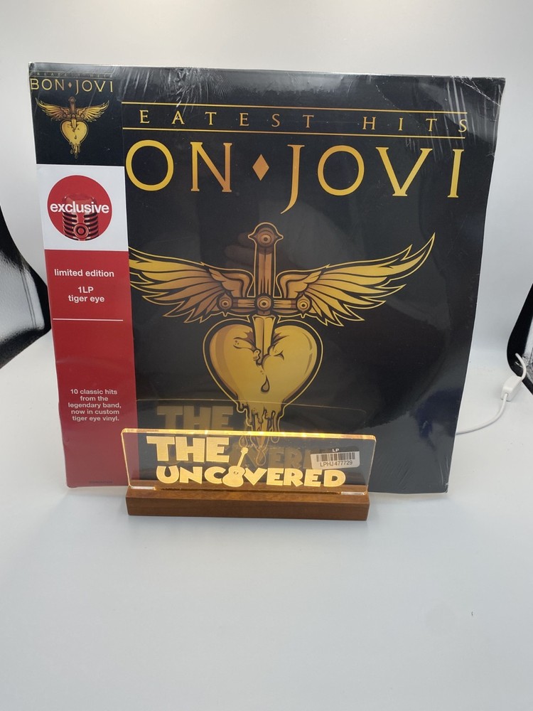 LP – NEW SEALED ♫ Bon Jovi “Greatest Hits” Target – Tiger Eye – Corner Damage