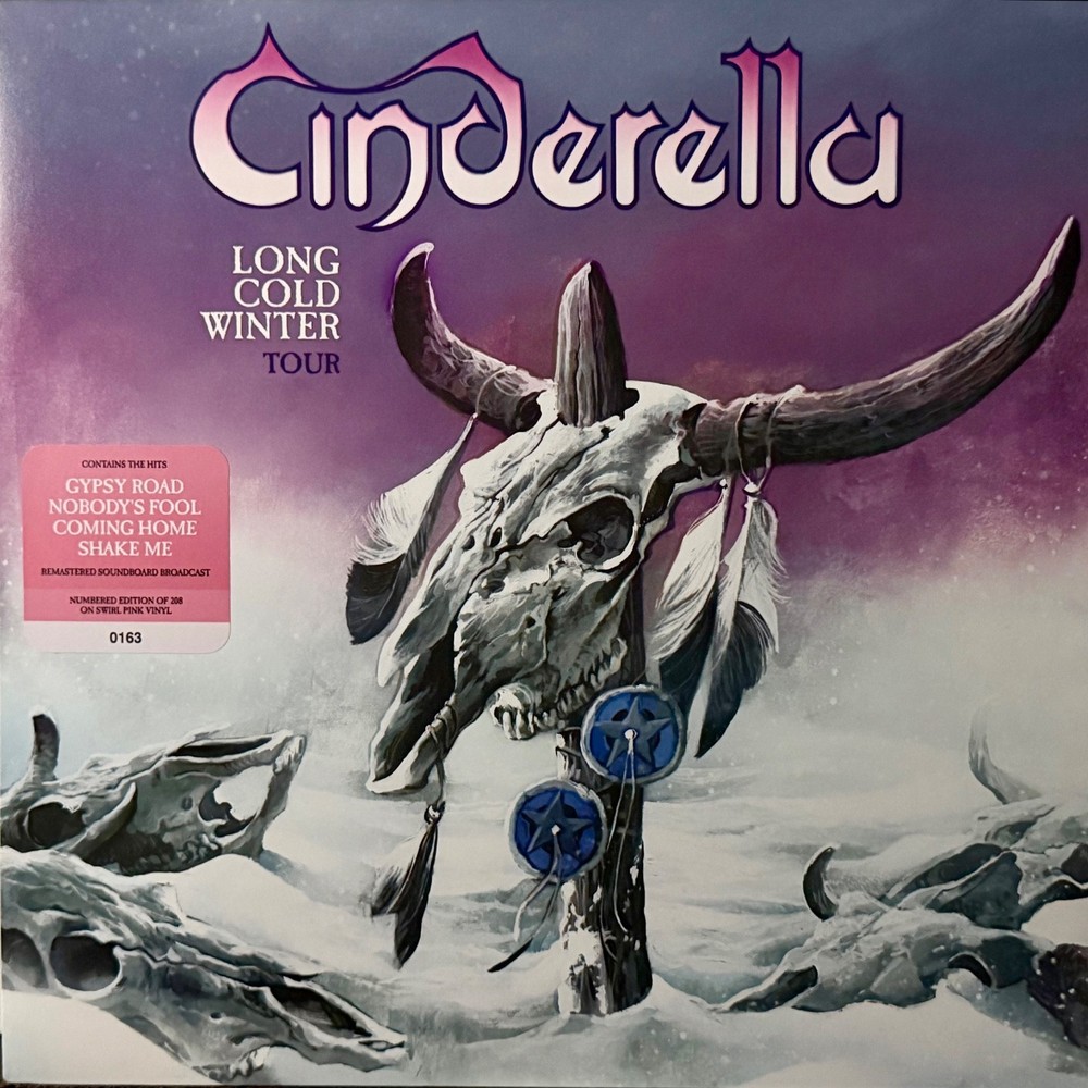 Cinderella live LP Pink Swirl Vinyl Long Cold Winter Tour Moscow 89 Numbered NEW