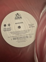 MADONNA FEVER 2 x 12” RED VINYL PROMO LP RECORD SPECIAL DJ LIMITED EDT US 1993