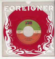 FOREIGNER – HOT BLOODED – MINT RED VINYL UK IMPORT 45 WPS – NEW
