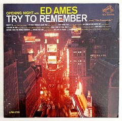 Ed Ames Try To Remember Live Vinyl Record 1964 33 12″ Opening Night VRG2