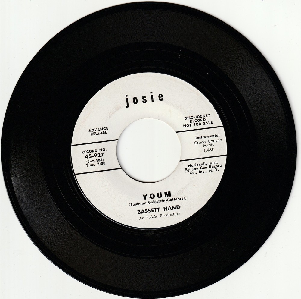 BASSETT HAND 45 rpm record YOUM white label DJ promo