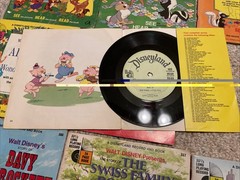 Lot of 20 Vintage SEE HEAR READ Walt Disney’s Books & Records 33 1/3 RPM