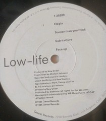New Order•Low-Life (EX+/NM-) 1st Press’85•PROMO STAMP / OBI•1-25289 ☆SHRINK