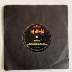 Def Leppard, animal 7” 45 SINGLE VINYL Hard Rock heavy metal 1987 1st press (z