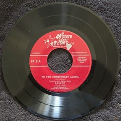 Various Artists – Souvenir Songs Of Hawaii – 1960’s – Vinyl – 7″ – 45 RPM EP Rec