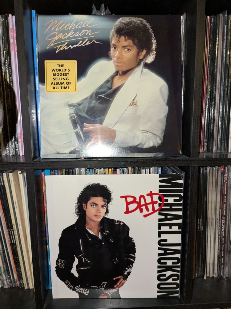 2 ALBUM LOT Michael Jackson THRILLER + BAD Vinyl LP NEW & SEALED!!