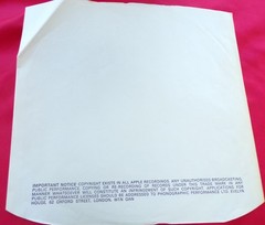 THE BEATLES – Original Rare APPLE inner sleeve For The Beatles Let It Be LPs