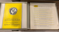 Herbert Von Karajan – Beethoven 9 Symphonies LP Box Set Near Good condition