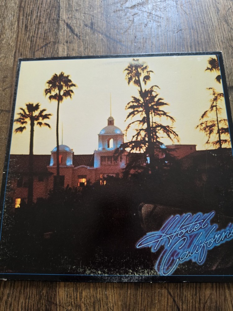 The Eagles – Hotel California 1976 Original Pressing 7E-1084 With Demo Poster!