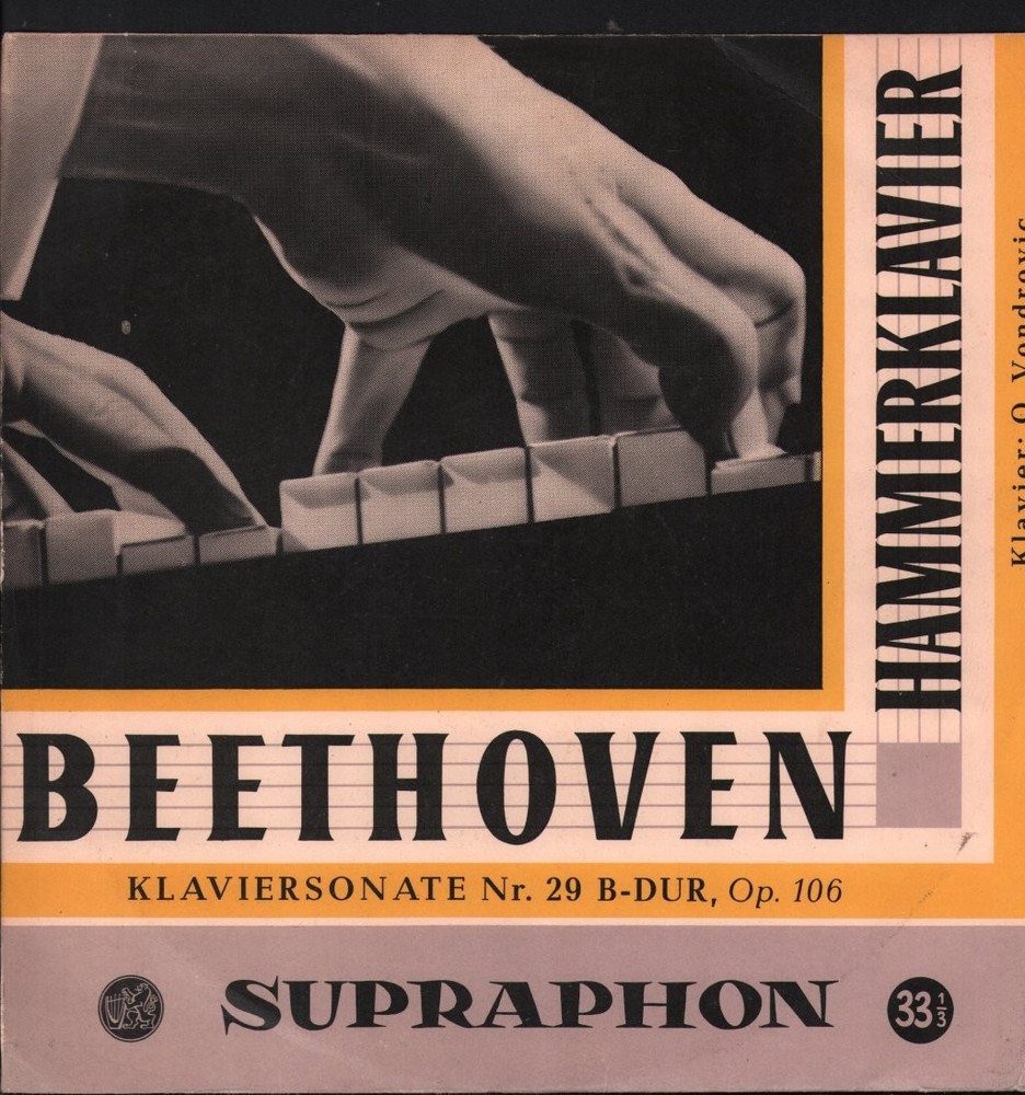 LPV169 Otakar Vondrovic Beethoven Hammerklavier LP vinyl Czech Republic