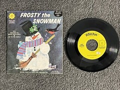 Frosty The Snowman Peter Pan Records Sunshine Series 45rpm EP 3 Songs 60s Vtg