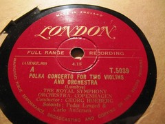 Carlo Andersen Violin Peder Lynged LUMBYE POLKA CONCERT Champagne Galop HØEBERG