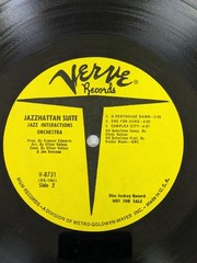 Jazz Interactions Orchestra Verve 8731 Jazzhattan Suite Oliver Nelson Vinyl