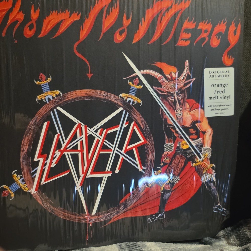 Slayer Show No Mercy Orange/Red Melt Colored Vinyl LP 12″