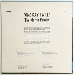 MARTIN FAMILY One Day I Will, Unknown Country Gospel LP, 180 Gram VG+ Rare! Hear