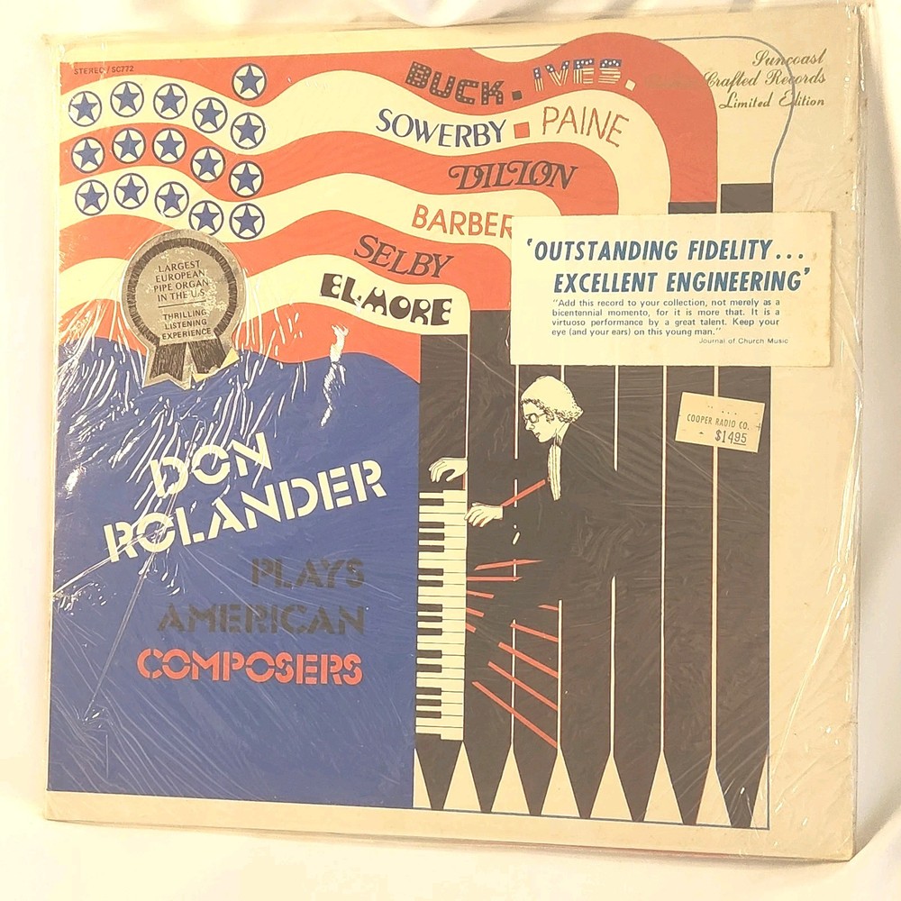 Rare Sealed Don Rolander Plays American Composers Organ #500 Limited Pressing