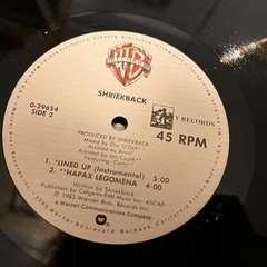 [ROCK/POP]~EXC 12″~SHRIEKBACK~Lined Up~{1983~WARNER BROS~Issue]~