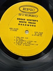 Edgar Winter’s White Trash Roadwork 1972 Double Vinyl LP Epic Records KEG 31249