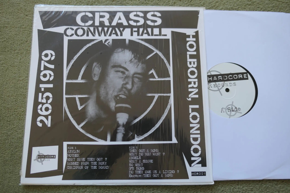 CRASS – 2651979 CONWAY HALL, HOLBORN, LONDON LP – Nr MINT PUNK ANARCHO