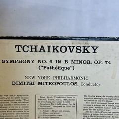 Symphony No. 6 In B Minor Op. 74 (“Pathétique”)(Vinyl, 1958) Columbia Masterwork