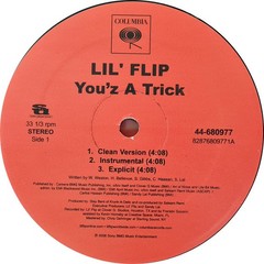 LIL’ FLIP You’z A Trick 2006 US 12″ Single ORIG 2000s Columbia 44-680977 VG/VG