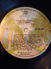 Rod Stewart Atlantic Crossing Vinyl Warner 1975 BS 2875