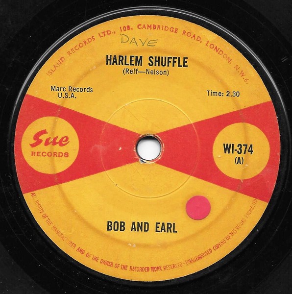 Bob And Earl* – Harlem Shuffle (7″, Sol) (Good Plus (G+)) – 4264152567
