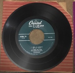 (5pc Lot) CAPITOL EXTENDED PLAY E.P. EP VINYL 45 RPM RECORDS with OG VTG Sleeves