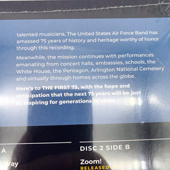First 75: The United States Air Force Band Double Gatefold Vinyl Double LP NEW