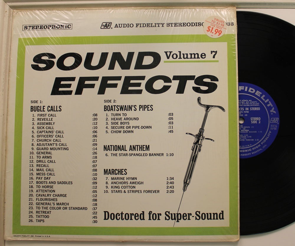N/A Lp Sound Effects Volume 7 On Audio Fidelity – Vg++ To Nm (In Shrink!)