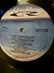 Weeks And Co Rock Your World 12” Single 1981 Chaz Ro Disco Funk