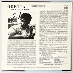 ODETTA at THE GATE of HORN – Traditional TLP-1025 US Stereo – Vinyl LP