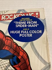 AMAZING SPIDER-MAN Beyond The Grave Rockomic! LP Vinyl With Poster 1972