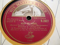 1928 Ernest Lough BOY SOPRANO Elijah HEAR YE ISRAEL Thalben Ball HMV B 2627