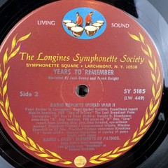 The Years To Remember – Frank Knight – Longines Symphonette Society Vinyl Record