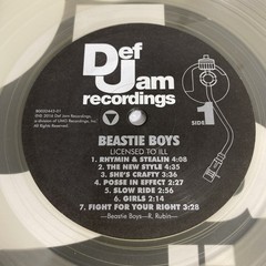 Beastie Boys Licensed to Ill Def Jam 2020 Clear LP Walmart EX Hip Hop