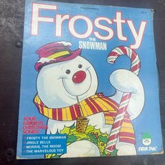 Frosty the Snowman 45rpm Vinyl Record 1980 Peter Pan Records 2612 Jingle Bells