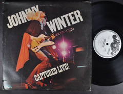 JOHNNY WINTER Captured Live! 1976 BLUE SKY BLUES ROCK WHITE LABEL PROMO