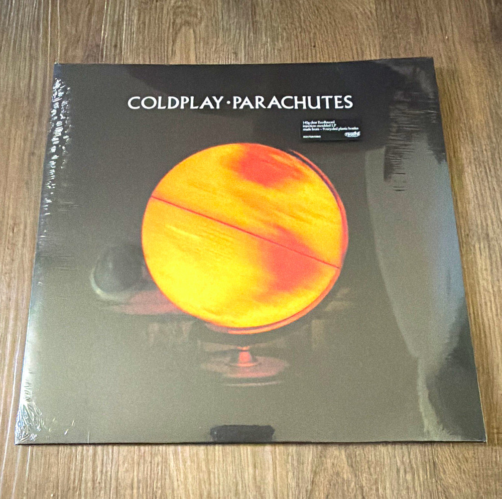 Coldplay Parachutes LP Clear Colored Vinyl EcoRecord Cardboard Sleeve