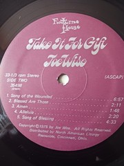 JOE WISE – TAKE IT FOR GIFT – 1975 FONTAINE HOUSE RECORDS VINYL LP – (VG+/VG+)