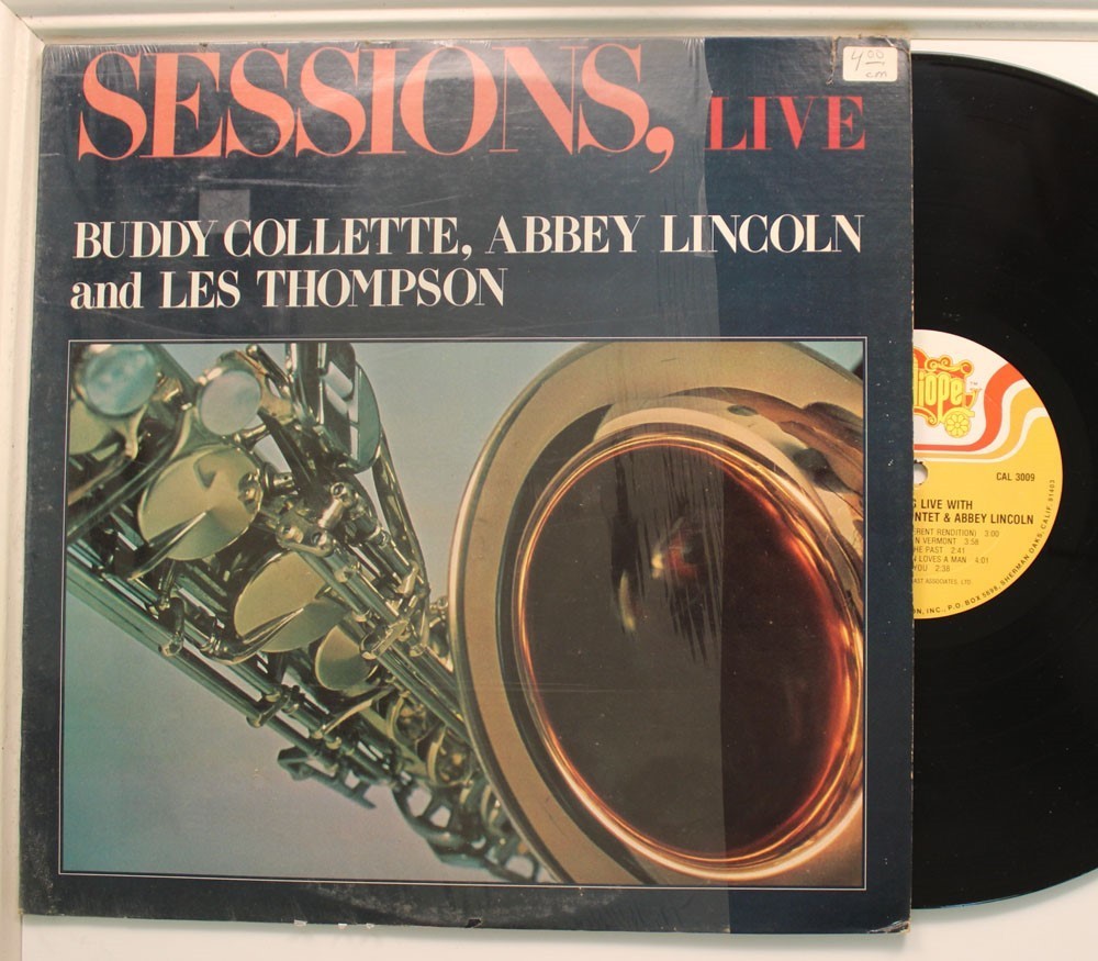 Buddy Collette, Abbey Lincoln, Les Thompson Lp Sessions Live On Festival shrink!