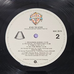 Eye to Eye – Eye to Eye LP Record 1982 Warner Bros. Synth-Pop New Wave 33 RPM