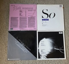 (4) Record Genesis Peter Gabriel Vinyl Lot LP Singles Promotions Phil Collins