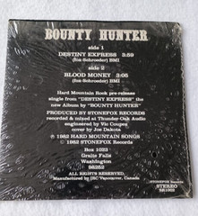 Bounty Hunter Vinyl 7″ Single 80’s Rock Private Press Stonefox Tested Rare