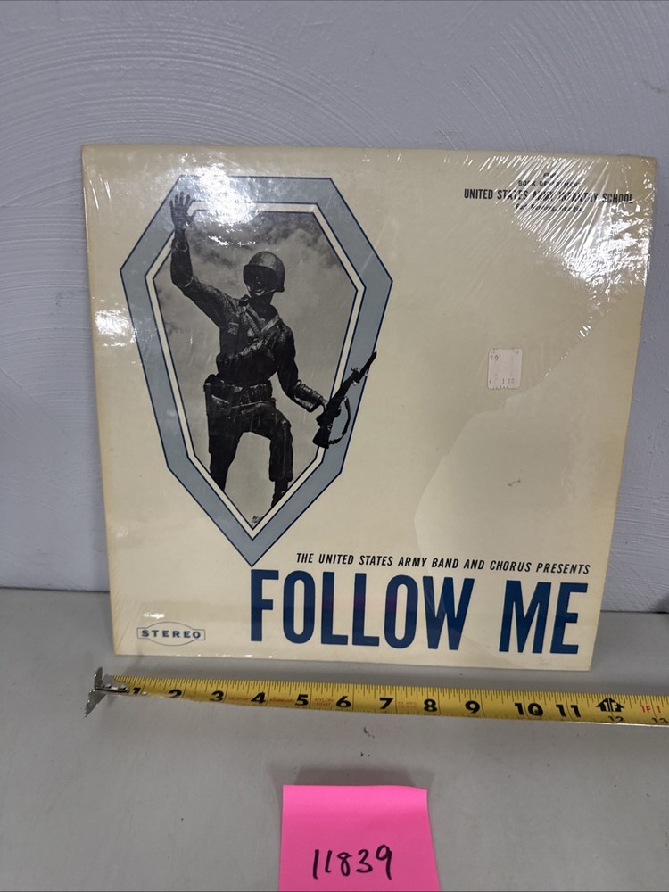 Vtg LP United States Army Band & Chorus Follow Me Fort Benning Ga Record RARE
